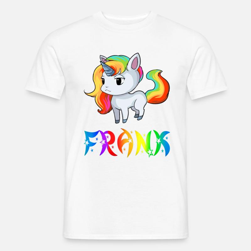 Frank Einhorn - Männer T-Shirt - Weiß