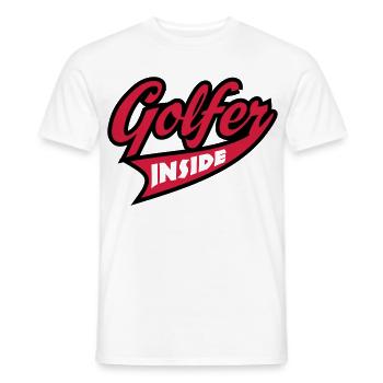 Golf - Männer T-Shirt - Weiß - Vorne - AI Model Male 178 dark (178cm)