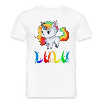 Unicorn Lulu - T-shirt homme - blanc - Devant - AI Model Male 178 dark (178cm)
