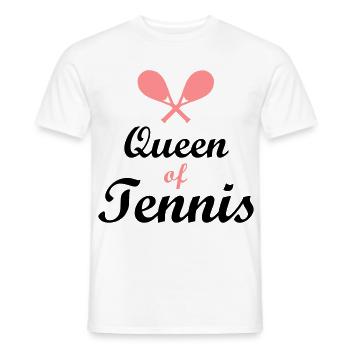 Tennis - Männer T-Shirt - Weiß - Vorne - AI Model Male 178 dark (178cm)