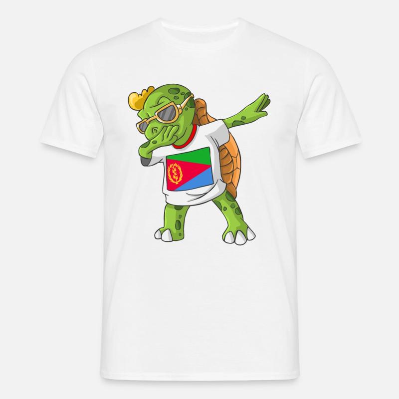Eritrea duppe skildpadde - T-shirt til herrer - hvid