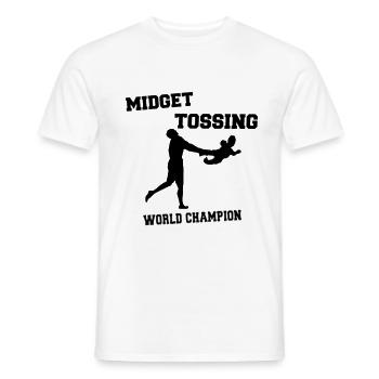 Werfender-Weltmeister - Männer T-Shirt - Weiß - Vorne - AI Model Male 178 dark (178cm)