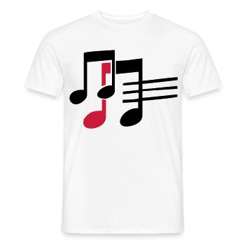musik - Männer T-Shirt - Weiß - Vorne - AI Model Male 178 dark (178cm)