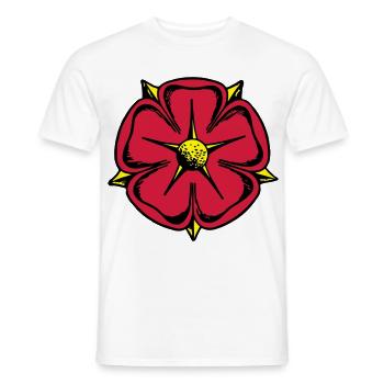 Lippische Rose - Männer T-Shirt - Weiß - Vorne - AI Model Male 178 dark (178cm)