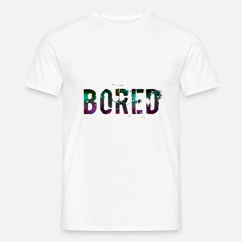 Bored Color Explosion Graffiti Text - Men’s T-shirt - white