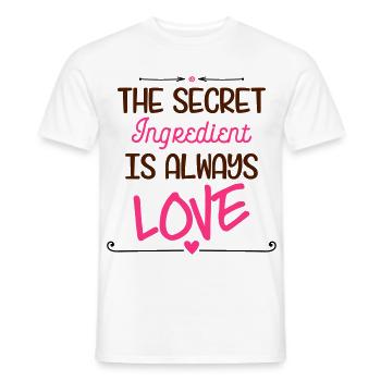 Geheime Zutat Liebe - Männer T-Shirt - Weiß - Vorne - AI Model Male 178 dark (178cm)