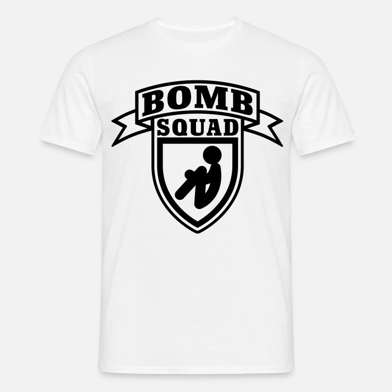 Bomb Squad - Männer T-Shirt - Weiß