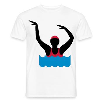 aquagym - T-shirt homme - blanc - Devant - AI Model Male 178 dark (178cm)