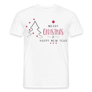 Noël - T-shirt homme - blanc - Devant - AI Model Male 178 dark (178cm)