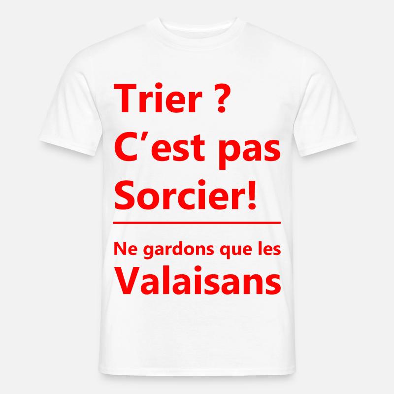 Sorting is not rocket science! Let's keep only the Valai - Men’s T-shirt - white