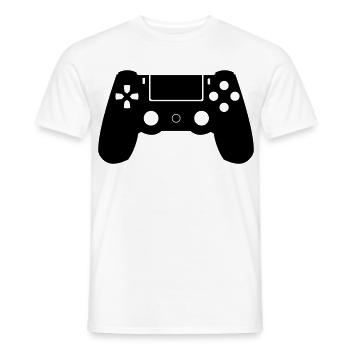 Controller - Men's T-Shirt - white - Front - AI Model Male 178 dark (178cm)