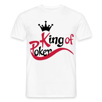 poker - T-shirt homme - blanc - Devant - AI Model Male 178 dark (178cm)
