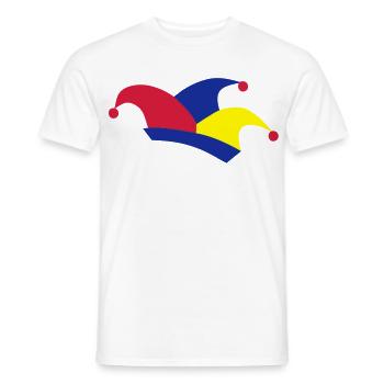 karneval - Männer T-Shirt - Weiß - Vorne - AI Model Male 178 dark (178cm)