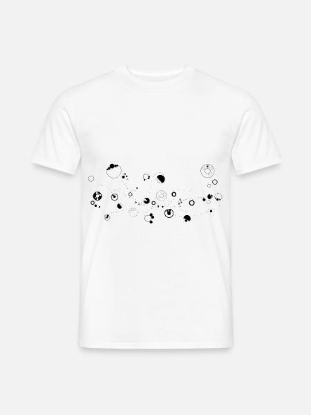 Mondscheiben Kosmos Muster - Männer T-Shirt - Weiß