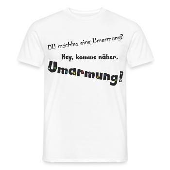 Umarmung - Männer T-Shirt - Weiß - Vorne - AI Model Male 178 dark (178cm)
