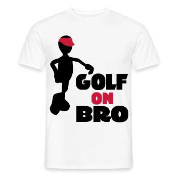 golf - Men's T-Shirt - white - Front - AI Model Male 178 dark (178cm)
