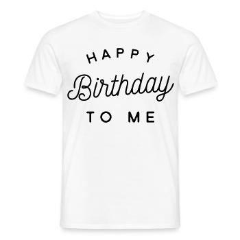 Anniversaire - T-shirt homme - blanc - Devant - AI Model Male 178 dark (178cm)
