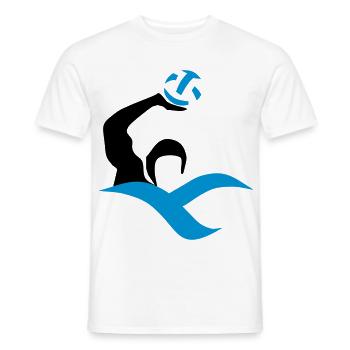 water-polo - T-shirt homme - blanc - Devant - AI Model Male 178 dark (178cm)