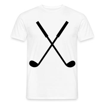 golfschläger - Männer T-Shirt - Weiß - Vorne - AI Model Male 178 dark (178cm)