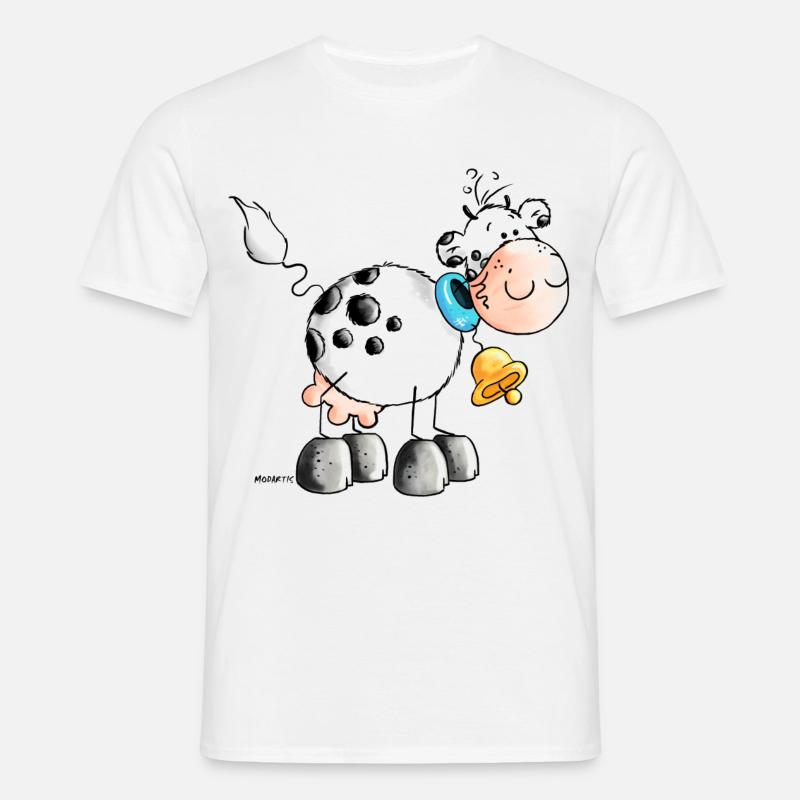 "Erna" - Ko - Kor - T-shirt herr - vit