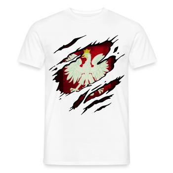Polen - Männer T-Shirt - Weiß - Vorne - AI Model Male 178 dark (178cm)