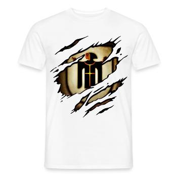 Munich - Munich Torn - Men's T-Shirt - white - Front - AI Model Male 178 dark (178cm)