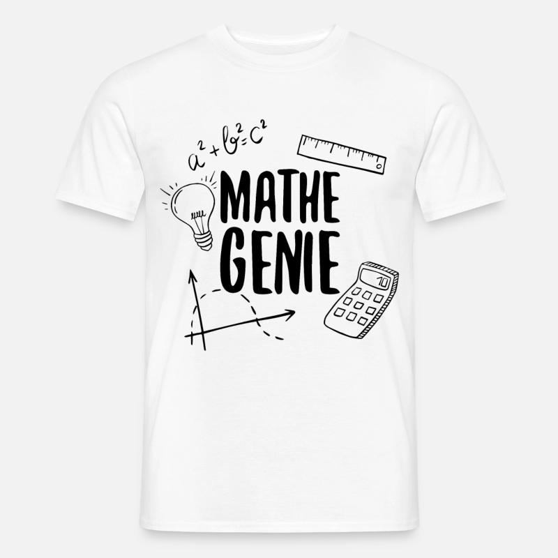 Math Genius Math Genius Math Mathematicien - T-shirt homme - blanc