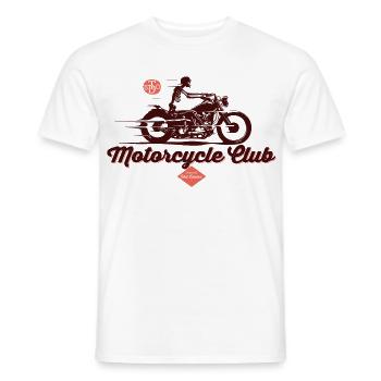 motorcycle club - Männer T-Shirt - Weiß - Vorne - AI Model Male 178 dark (178cm)