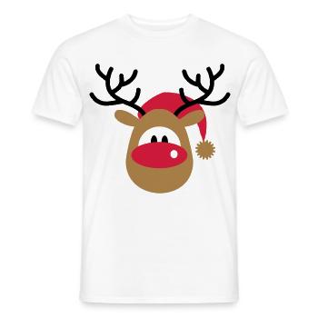 weihnachten - Männer T-Shirt - Weiß - Vorne - AI Model Male 178 dark (178cm)