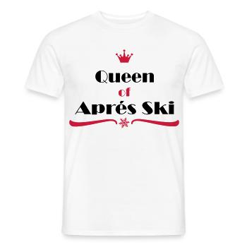 queen of apres ski - Männer T-Shirt - Weiß - Vorne - AI Model Male 178 dark (178cm)
