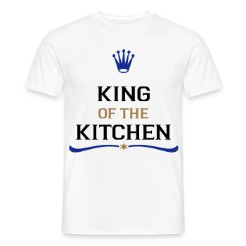 cook on - Men's T-Shirt - white - Front - AI Model Male 178 dark (178cm)