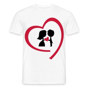 wedding day - Men's T-Shirt - white - Front - AI Model Male 178 dark (178cm)