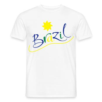 brasilien - Männer T-Shirt - Weiß - Vorne - AI Model Male 178 dark (178cm)