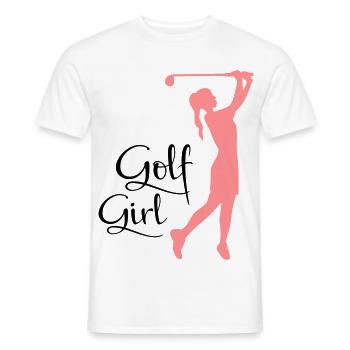 golf frauen - Männer T-Shirt - Weiß - Vorne - AI Model Male 178 dark (178cm)