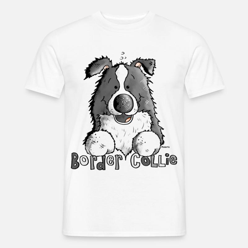 Petit Boder Collie - Chien de Berger - T-shirt homme - blanc