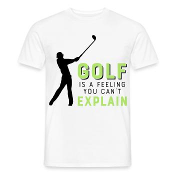 Le golf - T-shirt homme - blanc - Devant - AI Model Male 178 dark (178cm)