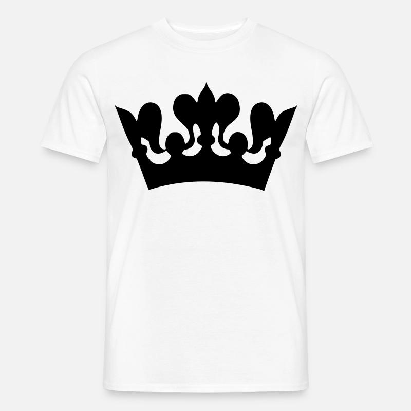 Bild einer Kronenzeichnung # - Männer T-Shirt - Weiß
