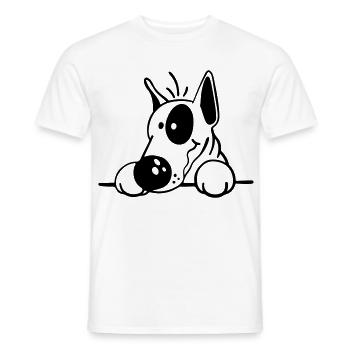 Der Bullterrier - Männer T-Shirt - Weiß - Vorne - AI Model Male 178 dark (178cm)
