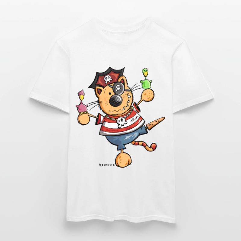 Mignon chat comique T-shirt homme