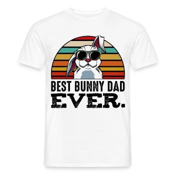Retro-Hoppelhase Sonnenbrillen - Männer T-Shirt - Weiß - Vorne - AI Model Male 178 dark (178cm)
