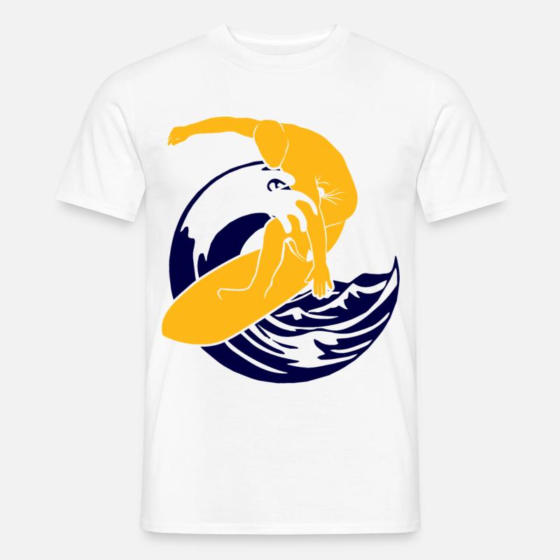 Surfboard | Surfer | Surf - Männer T-Shirt - Weiß