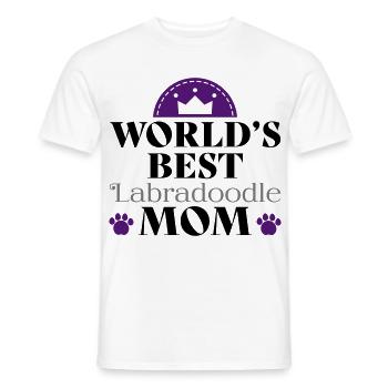 Labradoodle - T-shirt homme - blanc - Devant - AI Model Male 178 dark (178cm)