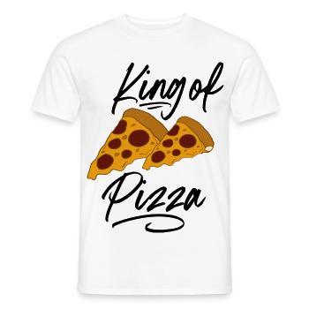 La pizza - T-shirt homme - blanc - Devant - AI Model Male 178 dark (178cm)