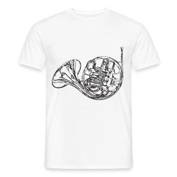 Corne - T-shirt homme - blanc - Devant - AI Model Male 178 dark (178cm)