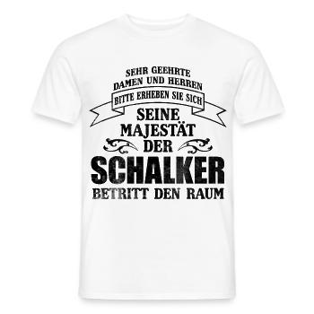 Schalker Majestät - Männer T-Shirt - Weiß - Vorne - AI Model Male 178 dark (178cm)