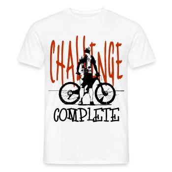MTB Mountainbike Tour - Männer T-Shirt - Weiß - Vorne - AI Model Male 178 dark (178cm)