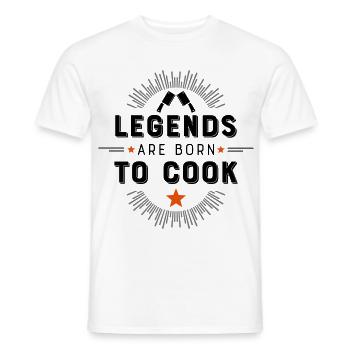 Cuisine - T-shirt homme - blanc - Devant - AI Model Male 178 dark (178cm)