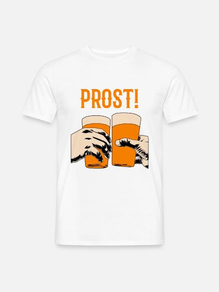 Trinkspruch - Männer T-Shirt - Weiß