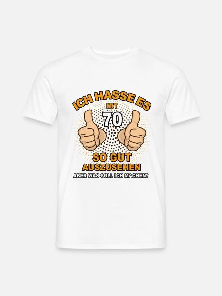 70. Geburtstag Mann Frau Jahrgang 1956 Geschenk - Männer T-Shirt - Weiß