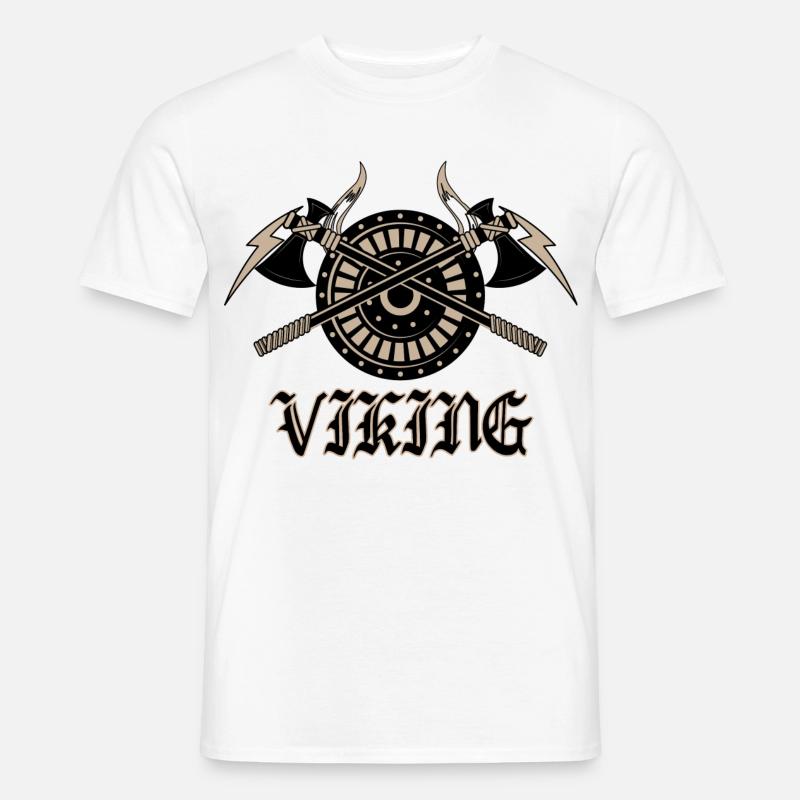 Wikinger - Männer T-Shirt - Weiß